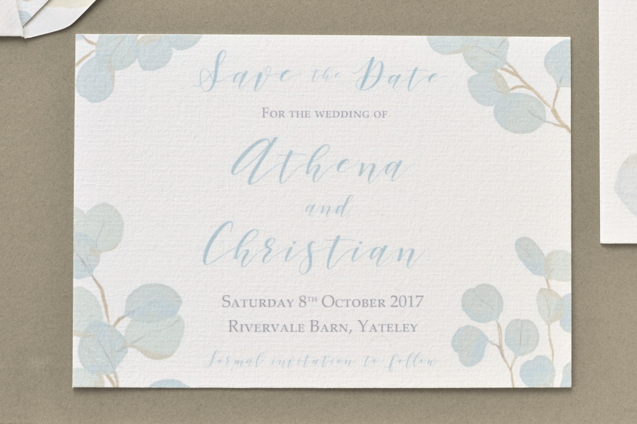 save a date card