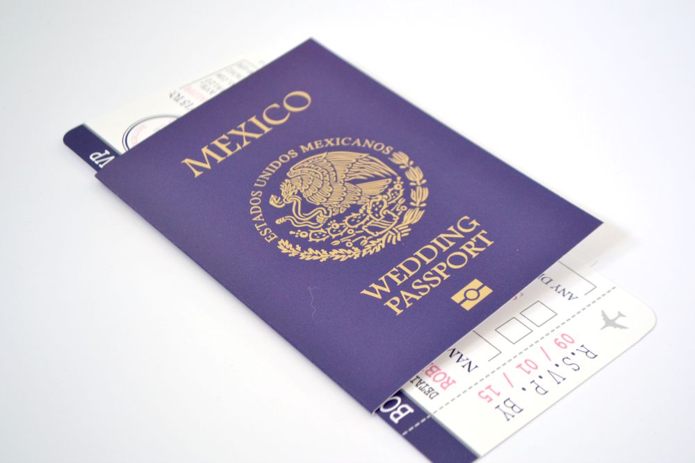 Passport Travel Wedding Invitation