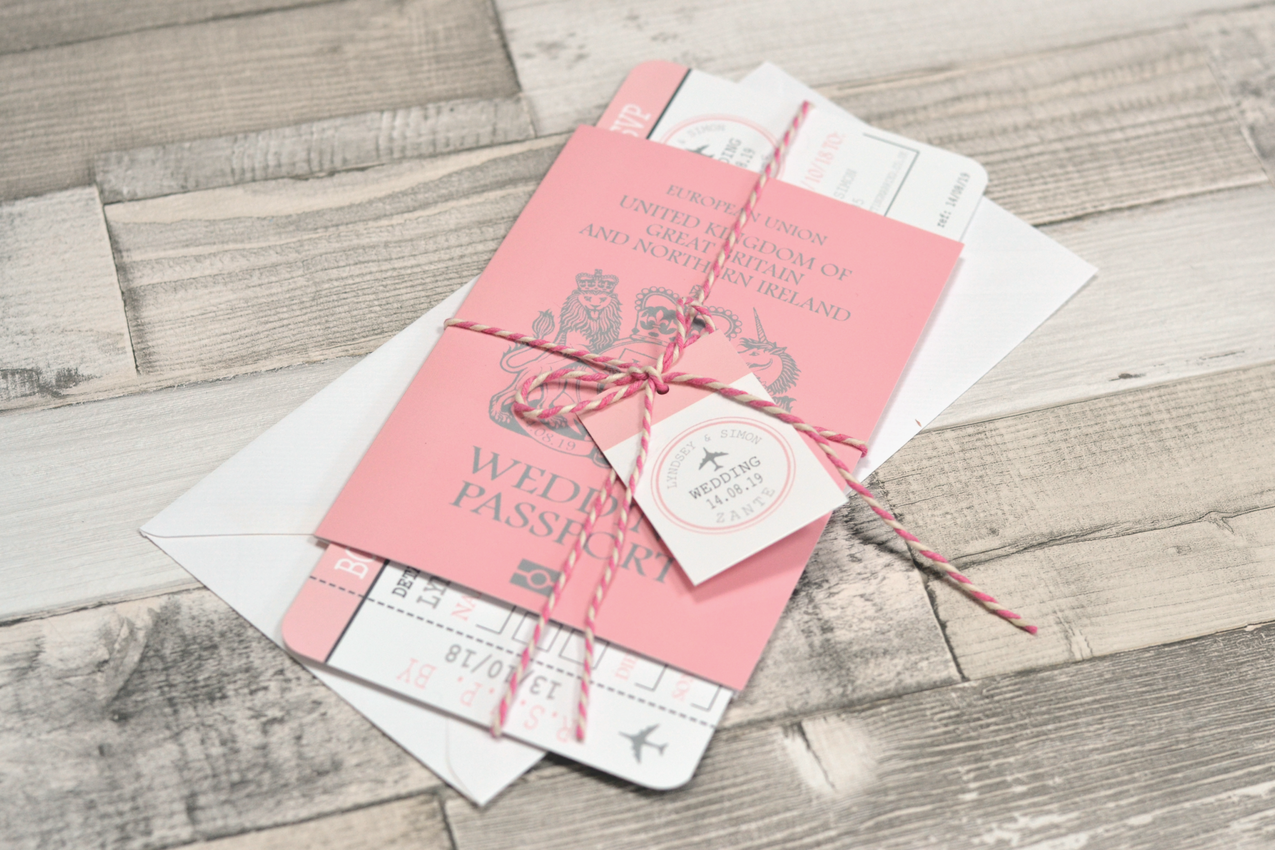 travel style wedding invites