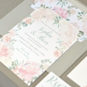 romantic wedding stationery, wedding invites