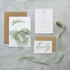 Italian garden wedding stationery